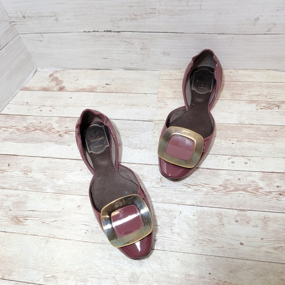 Roger Vivier D'Orsay patent leather ballet flats - Picture 11 of 11